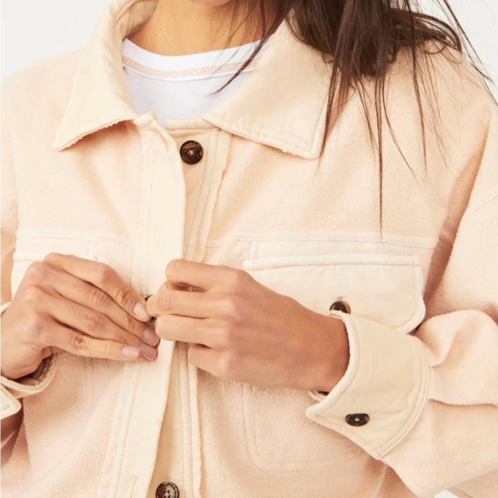 Free people Ruby jacket Oversized xs in sweetheart sunrise NWT - Picture 8 of 9